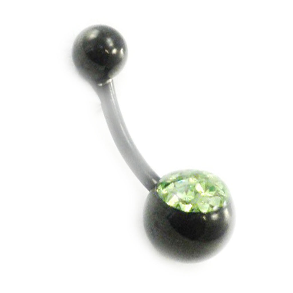 Body Piercing \'Cristal\' vert - [I9486]