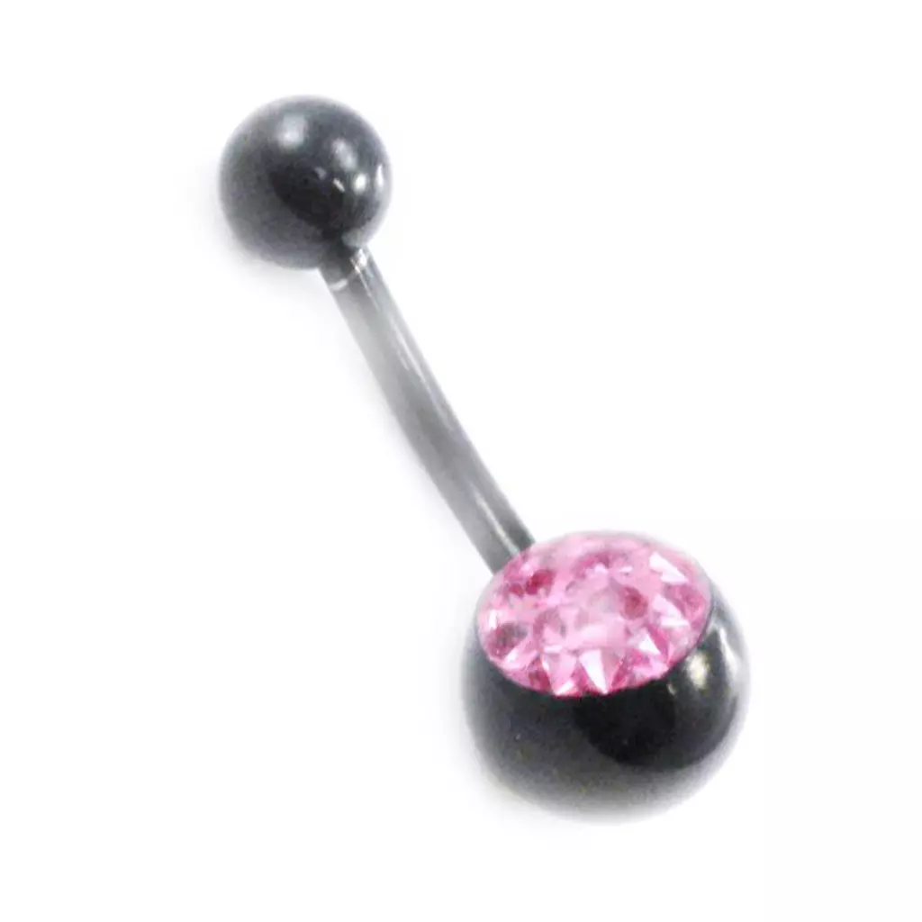 les trésors de lily Body Piercing 'Cristal' rose [I9488]