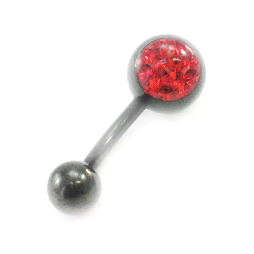 les trésors de lily Body Piercing 'Cristal' rouge [I9489]