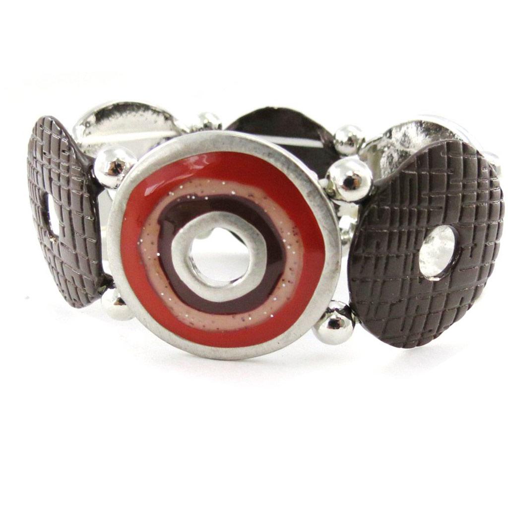 Bracelet Créateur \'Amandine\' marron - [J1959]