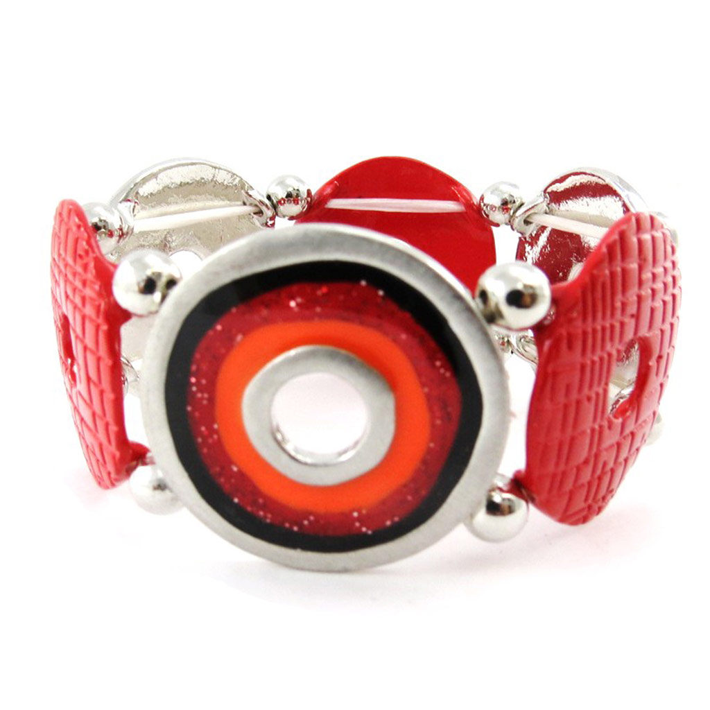 Bracelet Créateur \'Amandine\' rouge - [J1961]