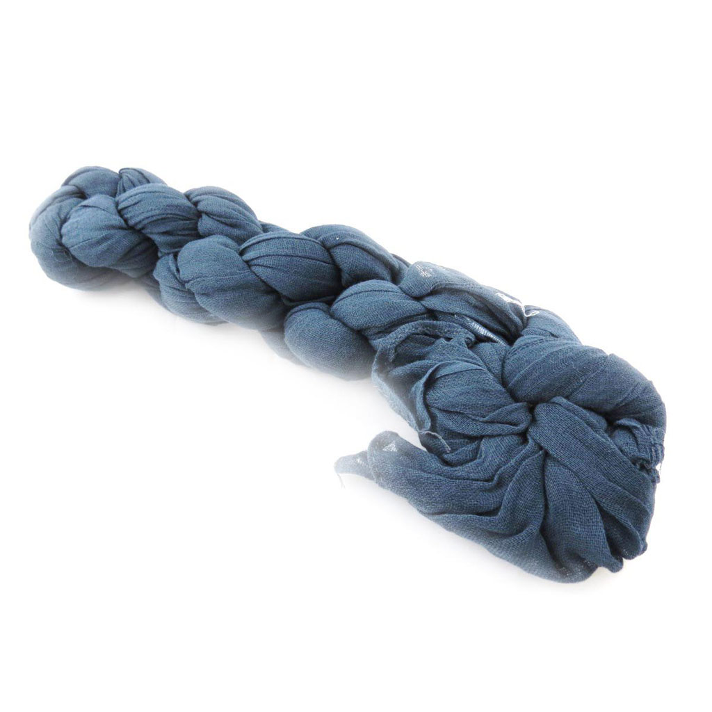 Grande étole Femme \'Safran\' bleu jean - [J2613]