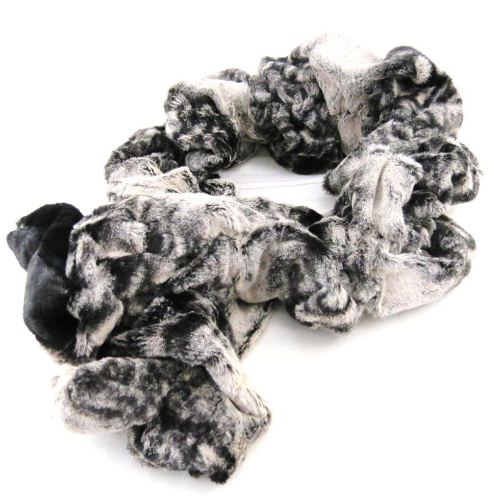 Echarpe créateur \'Babouchka\' noir gris - [J2650]