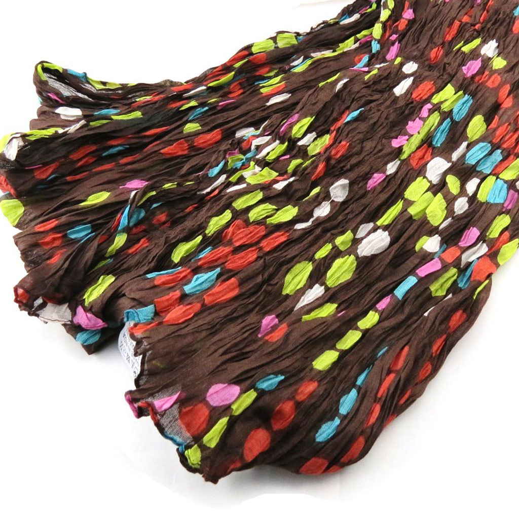 Echarpe \'Coloriage\' marron multicolore - [J2734]