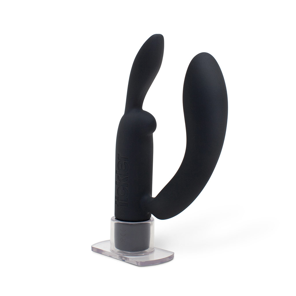 Vibromasseur \'Shorty Double\' noir - [J5114]