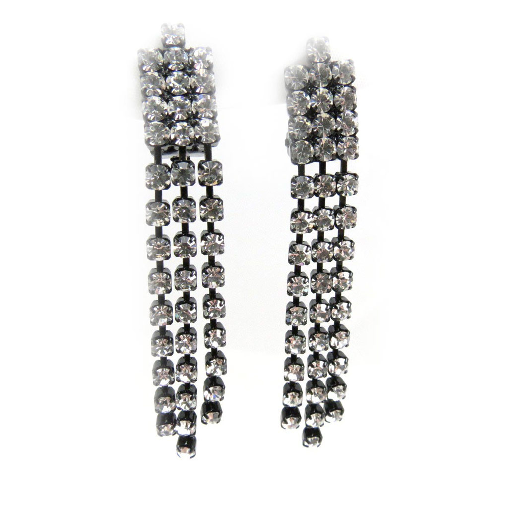 Clips Créateur \'Sissi\' blanc noir - [J5414]