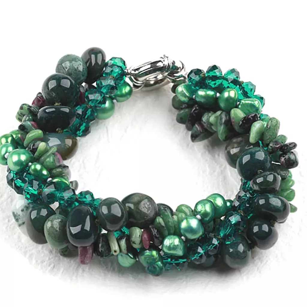 les trésors de lily Bracelet 'Mineralia' vert [K1173]