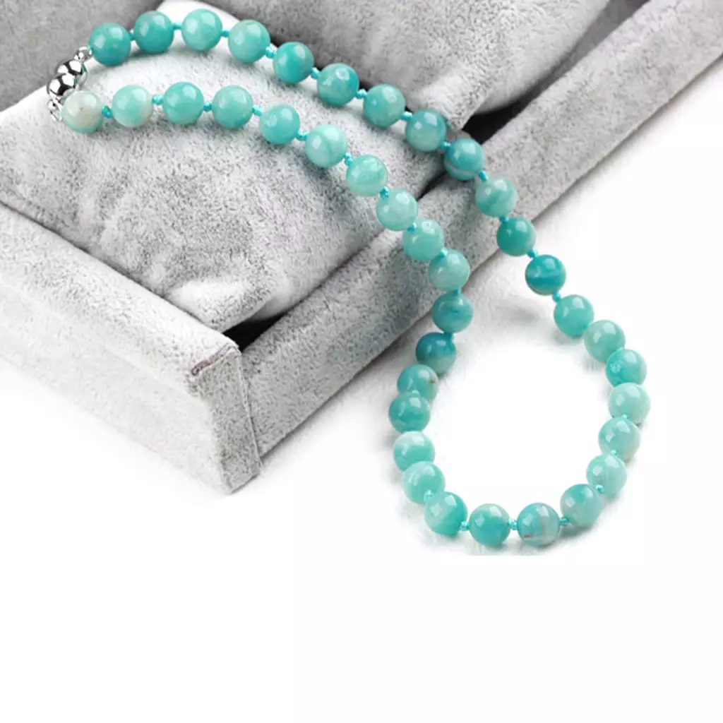 les trésors de lily Collier 'Minéralia' turquoise [K1624]