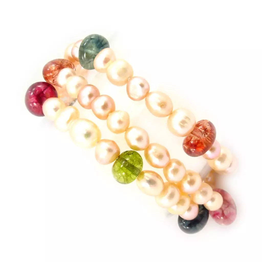 les trésors de lily Bracelet 'Minéralia' Tutti Frutti [K3248]