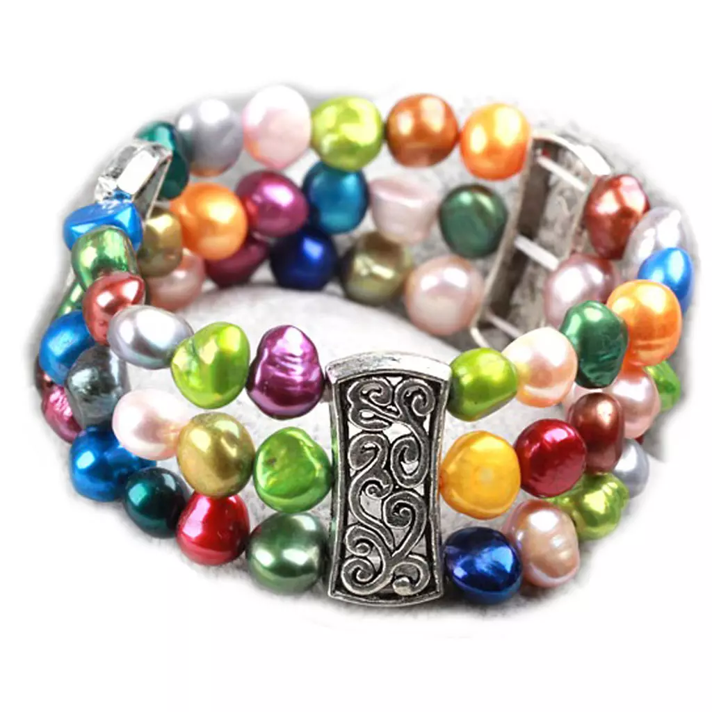 les trésors de lily Bracelet 'Sissi' tutti frutti [K4195]