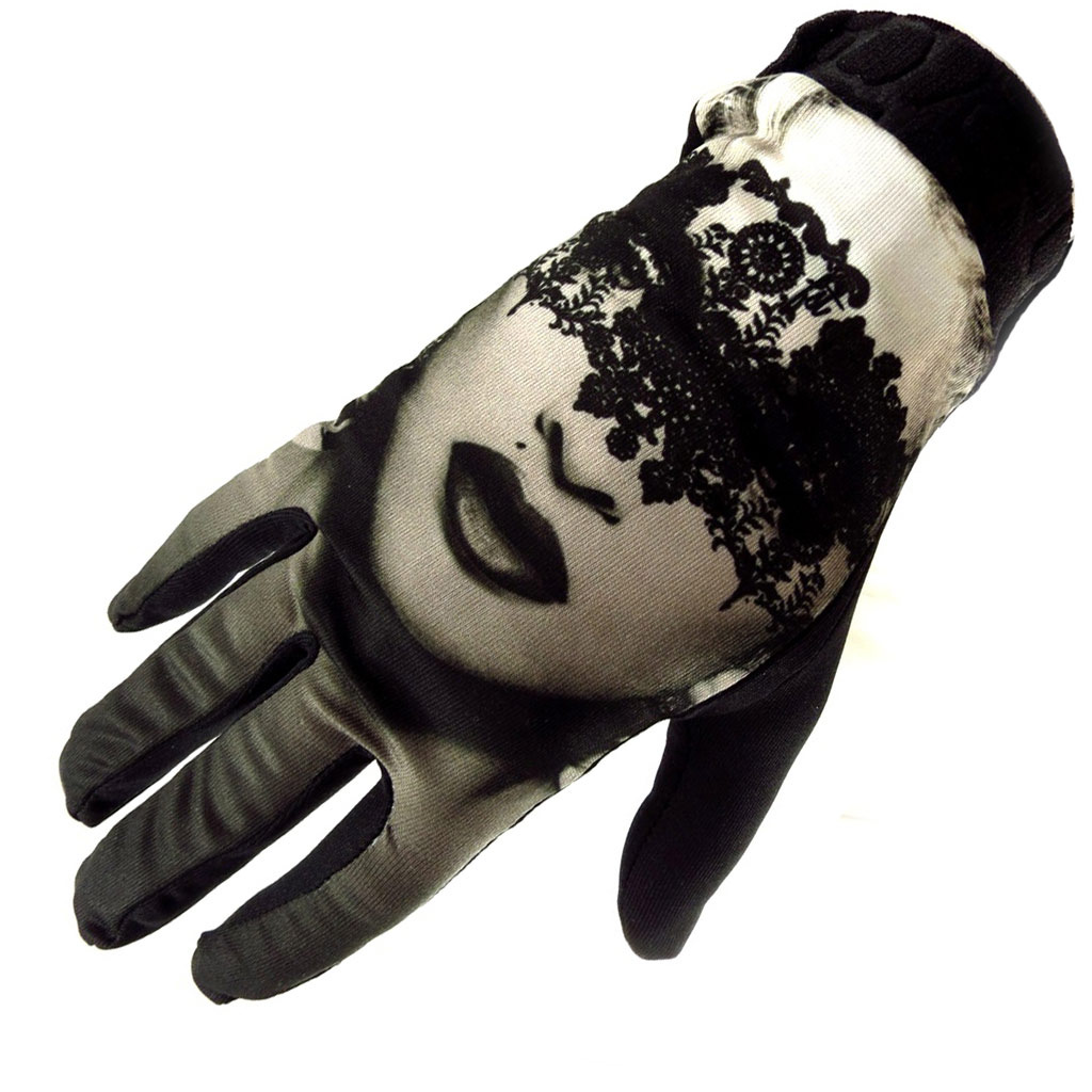 Gants créateur \'Erotica\' noir dentelle - [K5774]