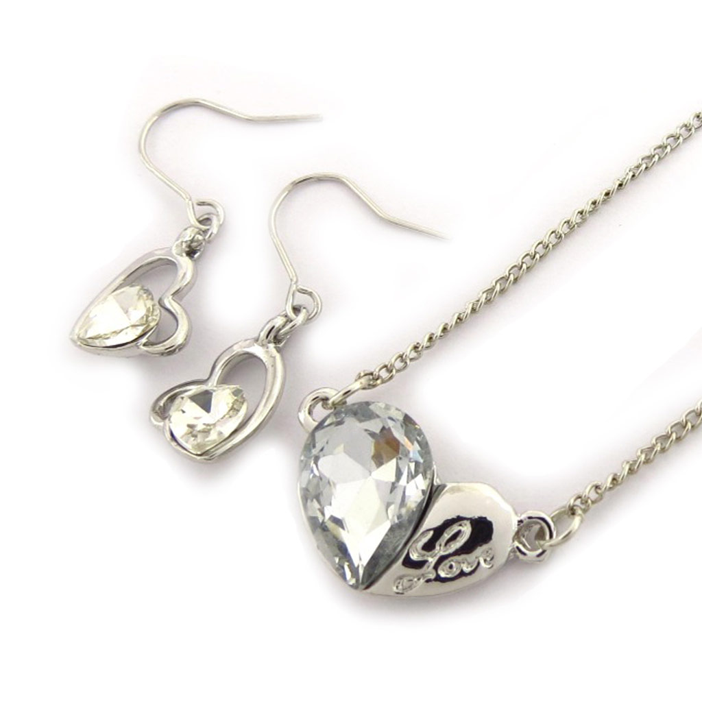 Parure créateur \'Love\' blanc - [K7007]