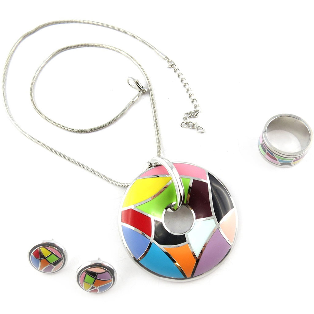Parure créateur \'Miro\' tutti frutti - [K7560]