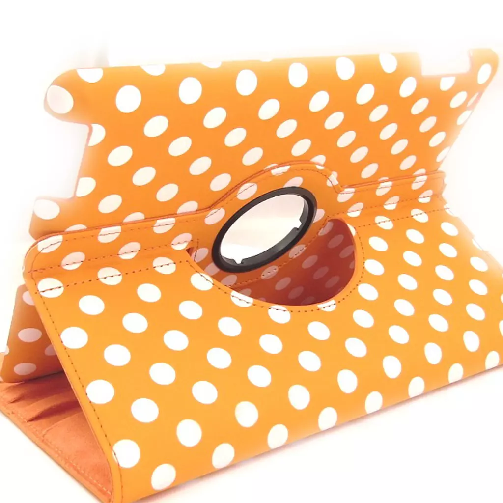 les trésors de lily Coque Ipad 'Petits Pois' orange (97') [K8183]