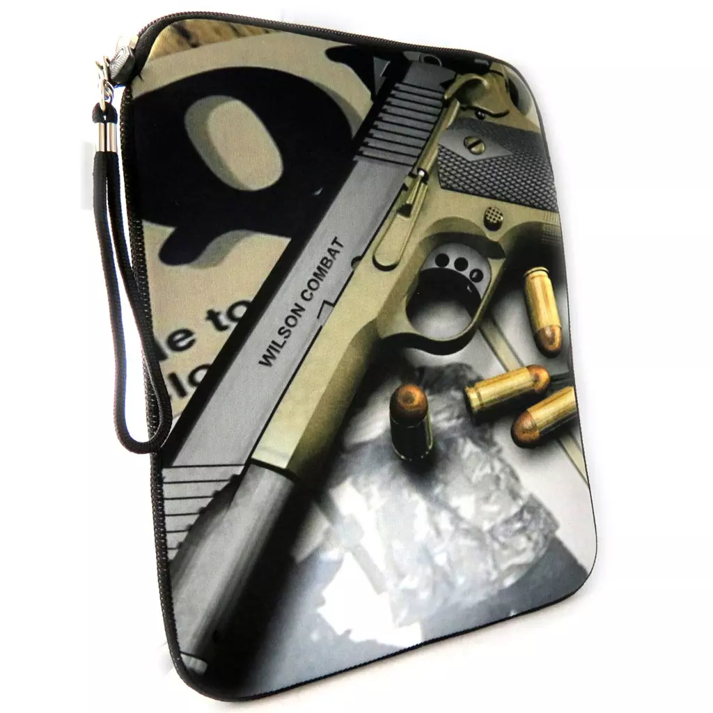 les trésors de lily Housse tablette Ipad 'Pistolet' néoprène (10') [K8222]