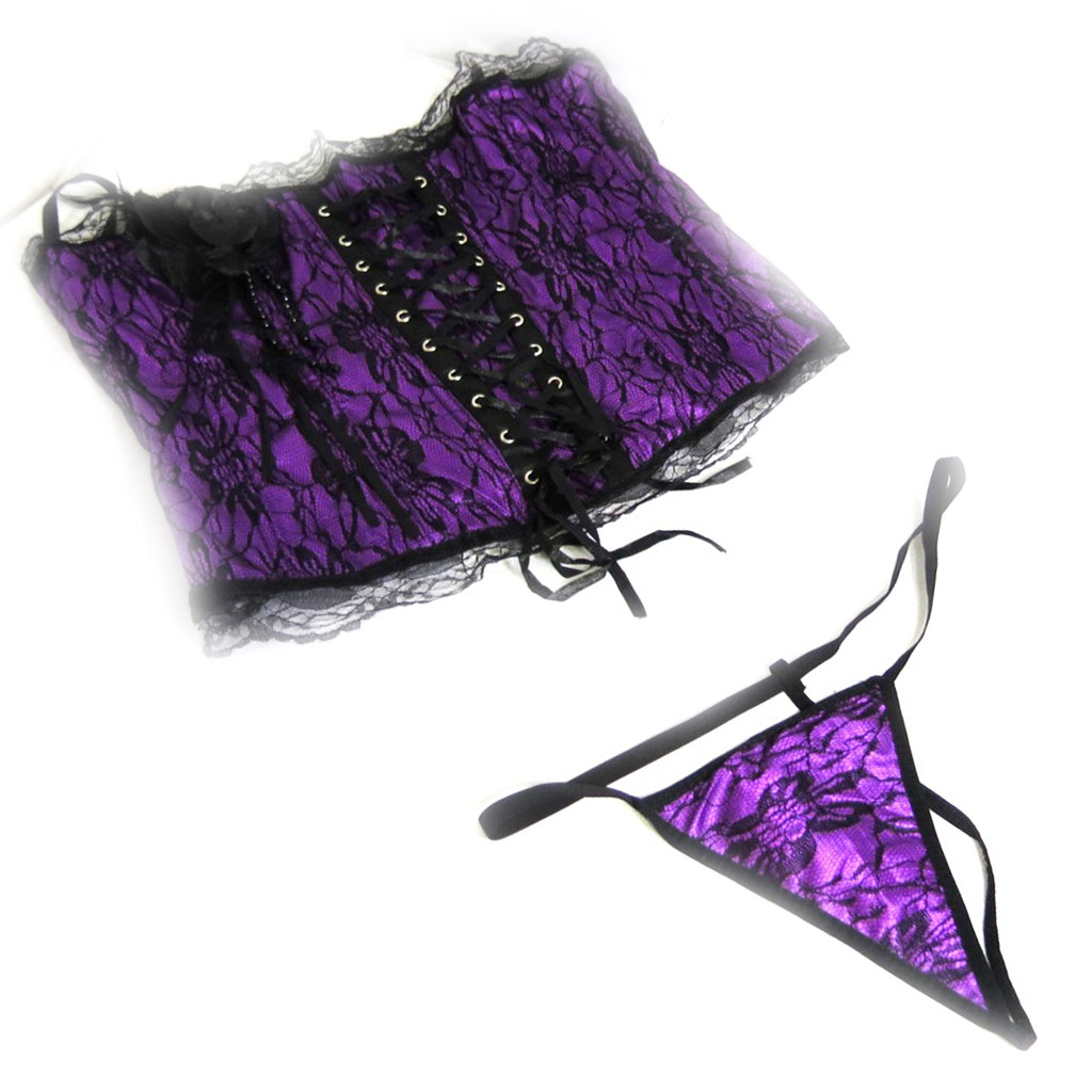 Tenue sexy \'Scarlett\' violet - [K8505]