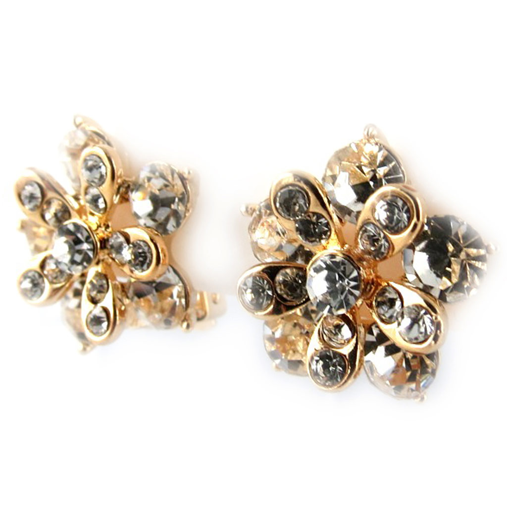 Clips créateur \'Sissi\' blanc doré - [K9249]