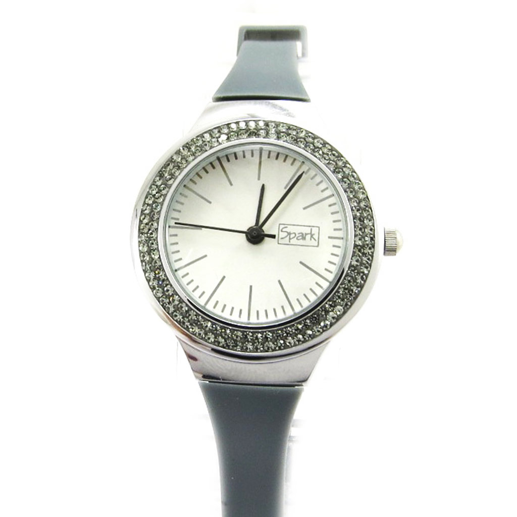 Montre double \'Sissi\' gris - [L6740]