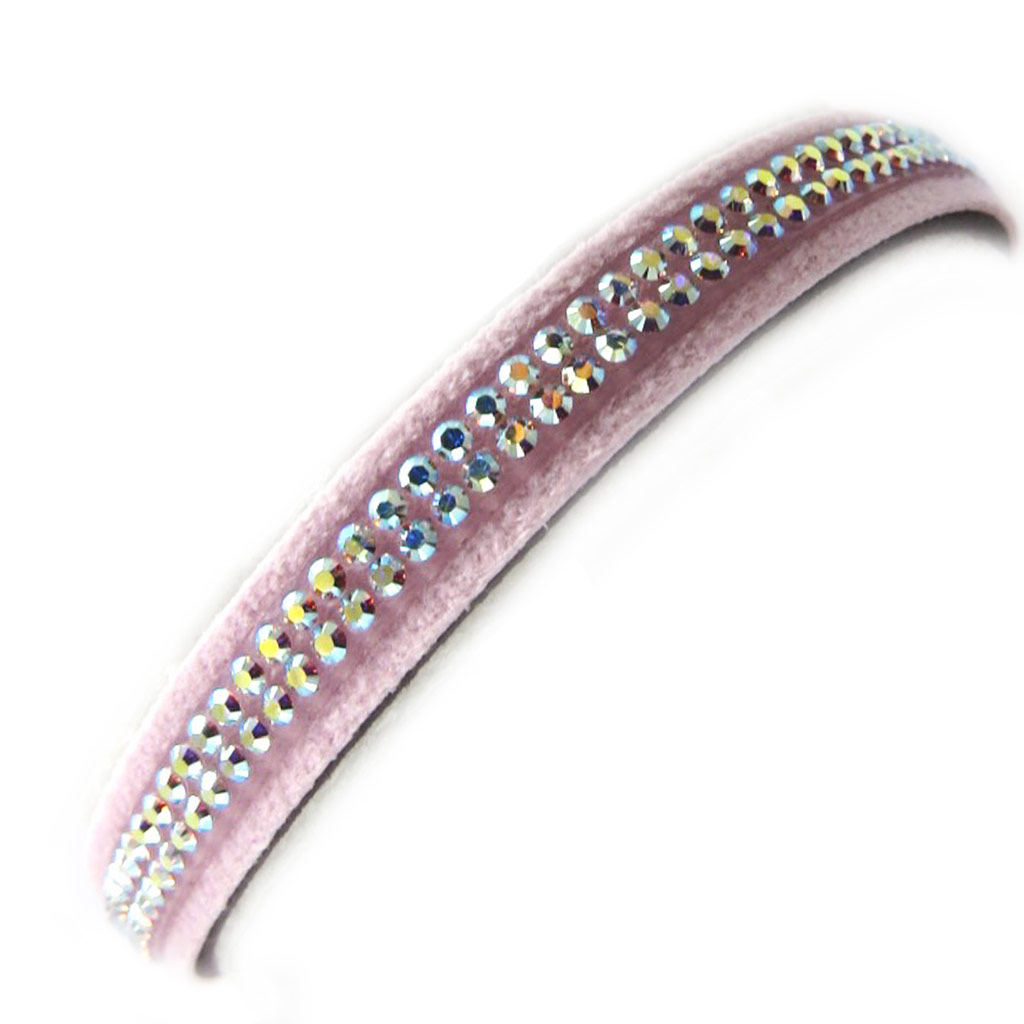Bracelet créateur \'Déesse\' rose boréal (Crystal) 7 mm - [M0610]