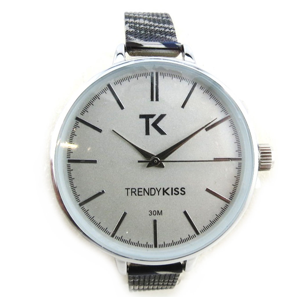 Montre femme \'Trendy\' gris (peau de bête) - [N2303]
