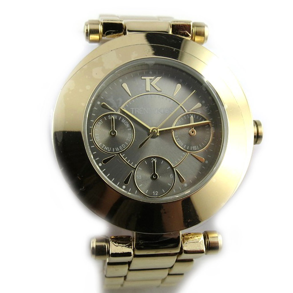 Montre femme \'Trendy\' taupe doré - [N2423]