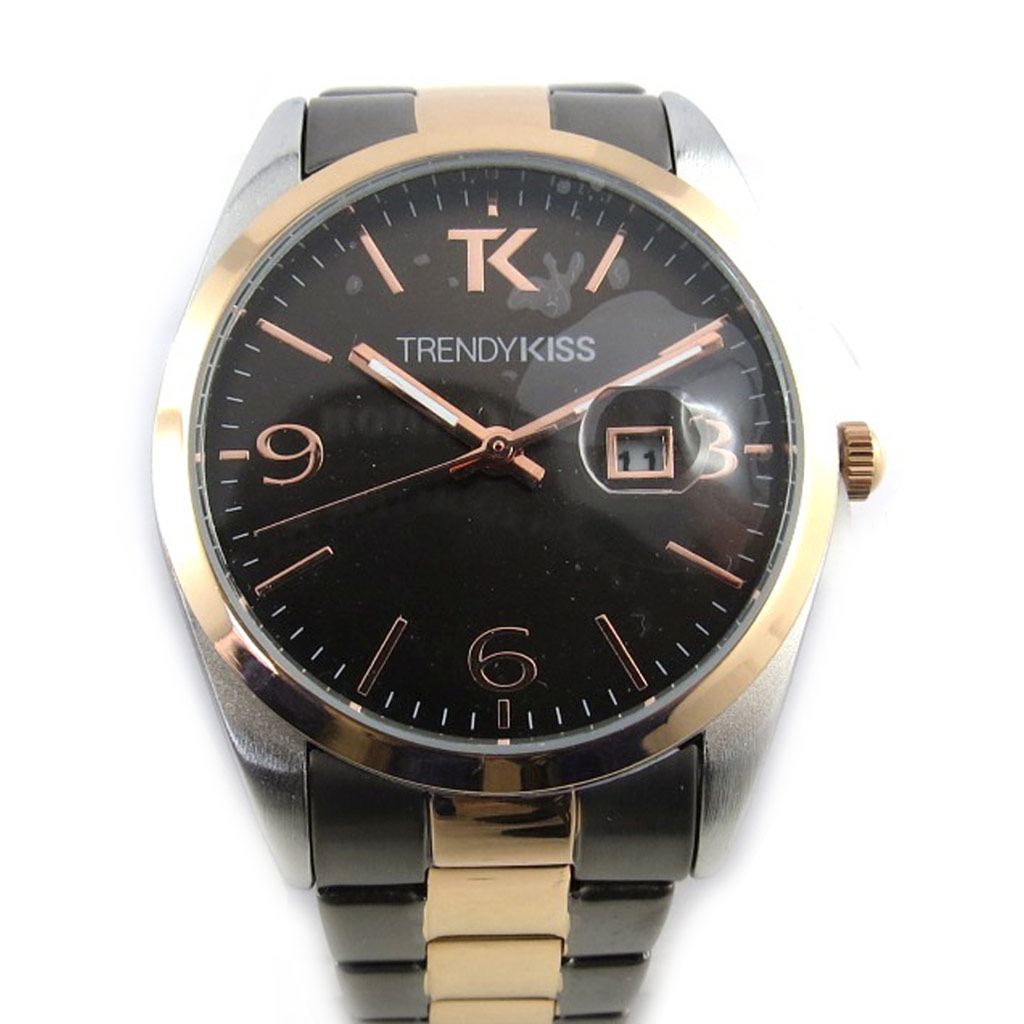 Montre femme \'Trendy\' gris doré rosé - [N2434]