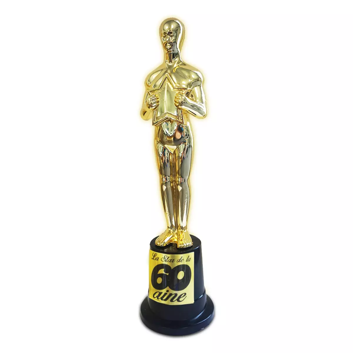 les trésors de lily Trophée de star '60 ans' doré 23x6 cm [N4131]