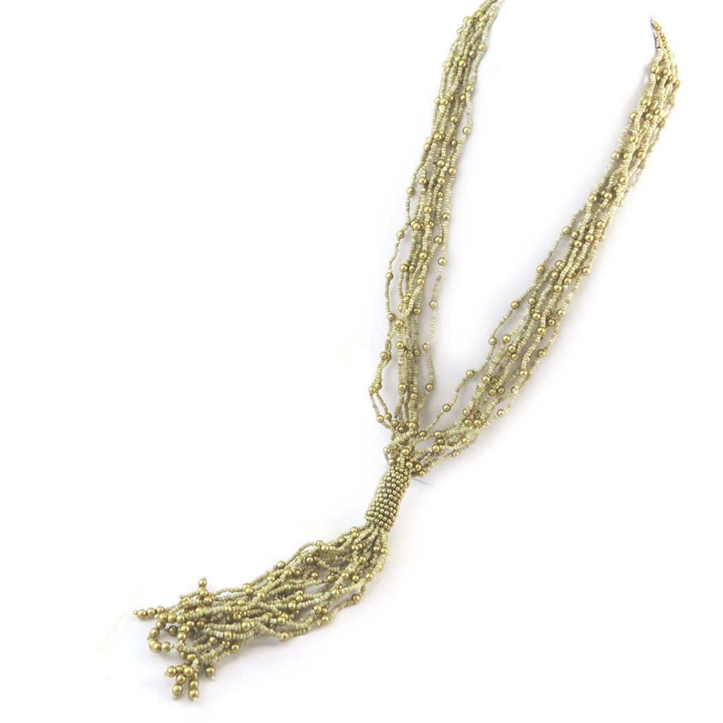Collier \'Kilimanjaro\' doré  - [N4613]