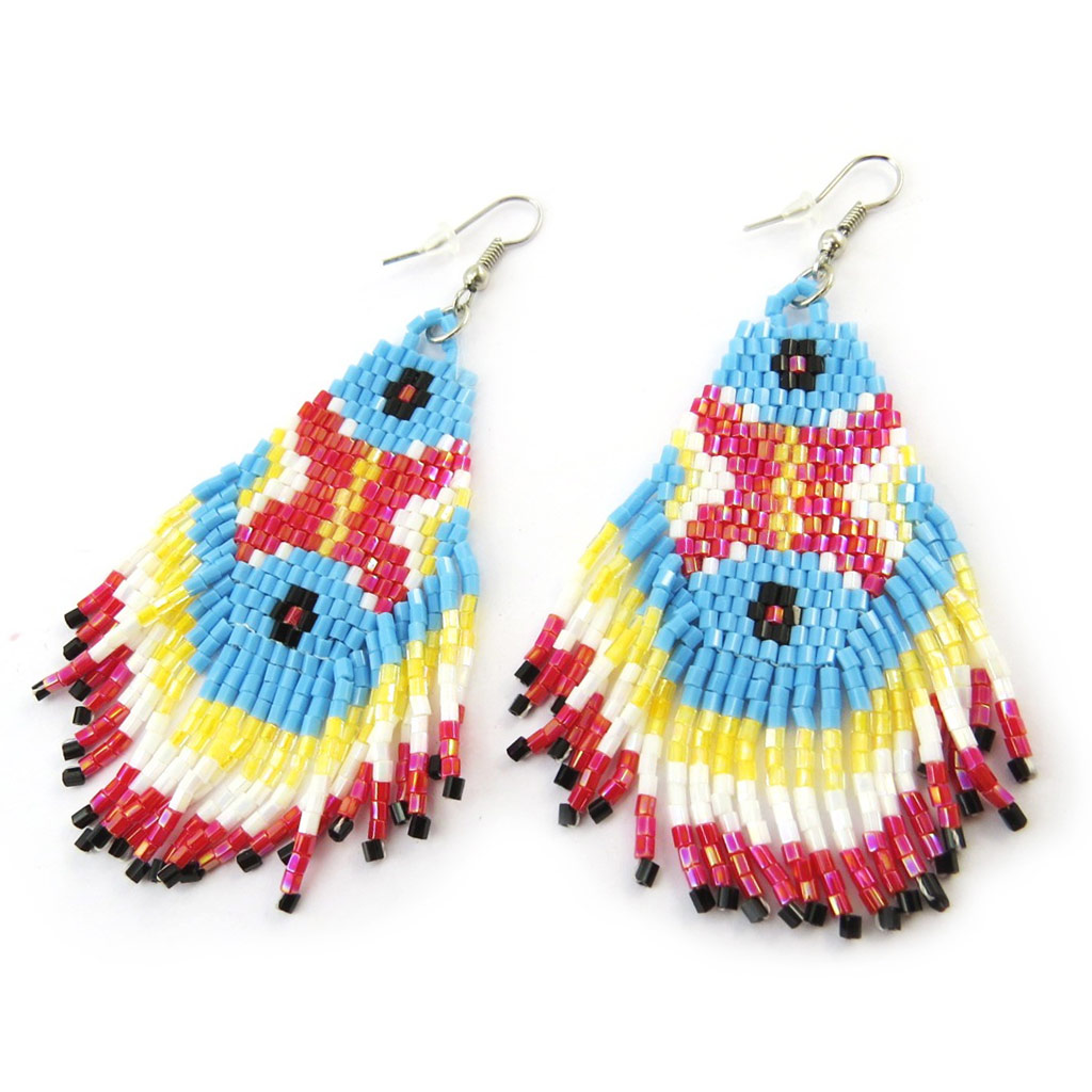 Boucles Créateur \'Altaï\' multicolore - [N4643]