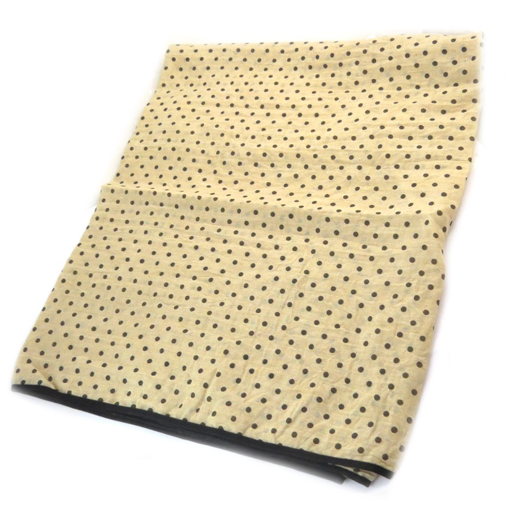 Echarpe créateur \'Petits Pois\' beige - [N5895]