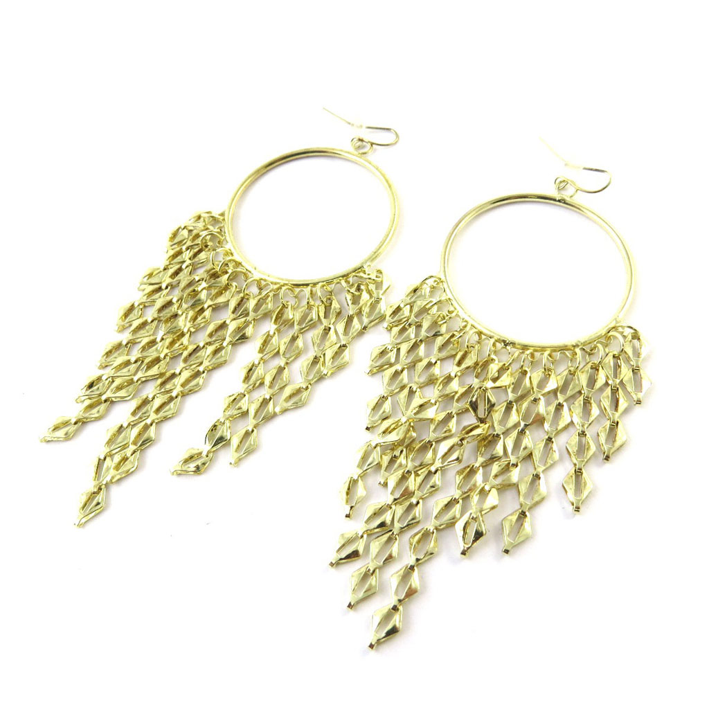 Boucles Créateur \'Chorégraphie\' doré - [N6277]