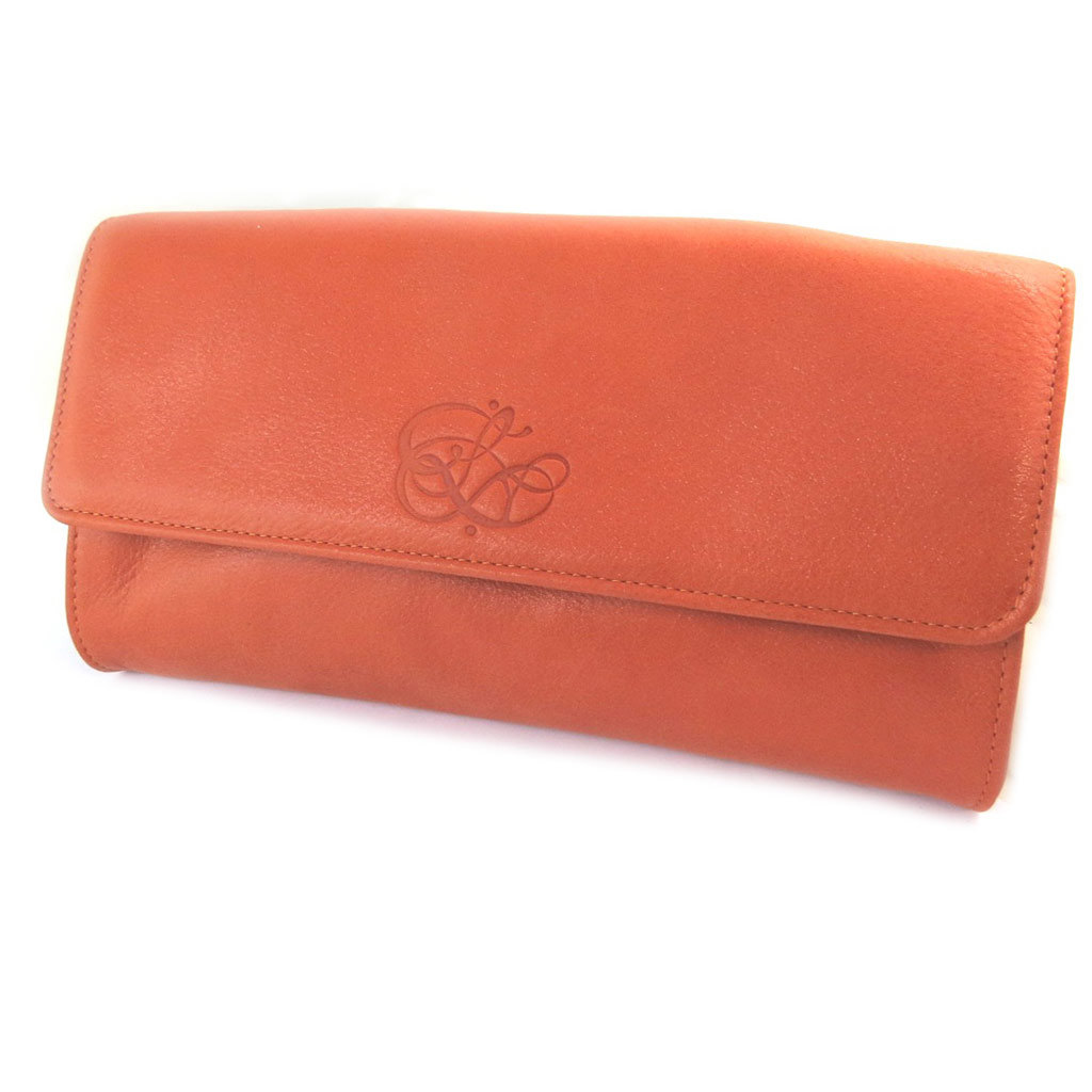 Sac pochette cuir pailleté \'Les Trésors De Lily\' orange corail (2 compartiments) - 16x8x3 cm - [N8937]