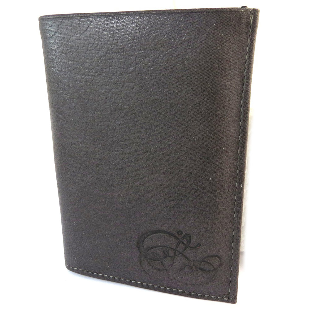 Portefeuille européen cuir pailleté \'Les Trésors De Lily\' gris fumé - 13x95x2 cm - [N8989]