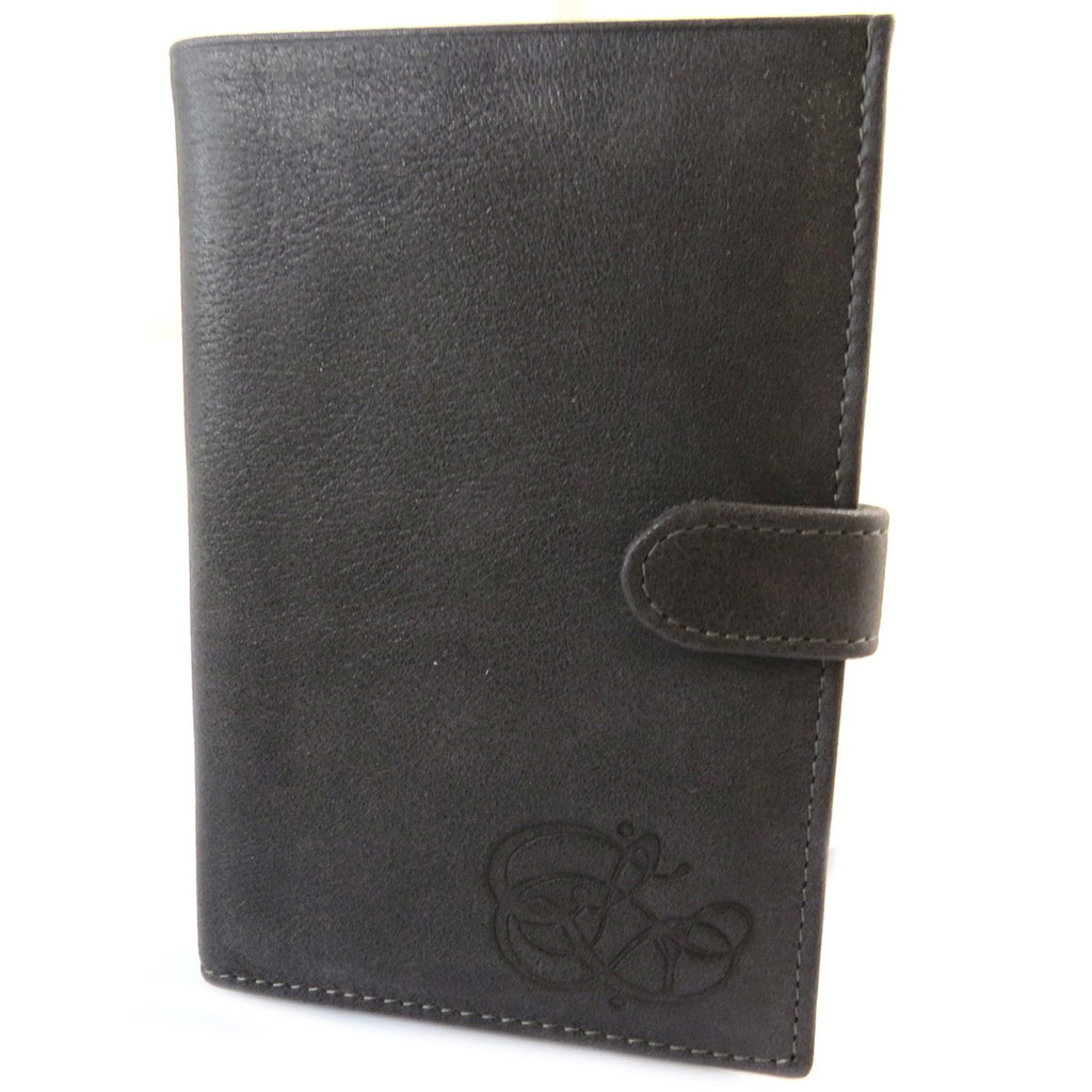 Portefeuille cuir pailleté \'Les Trésors De Lily\' gris fumé (3 volets) - 15x105x2 cm - [N9033]