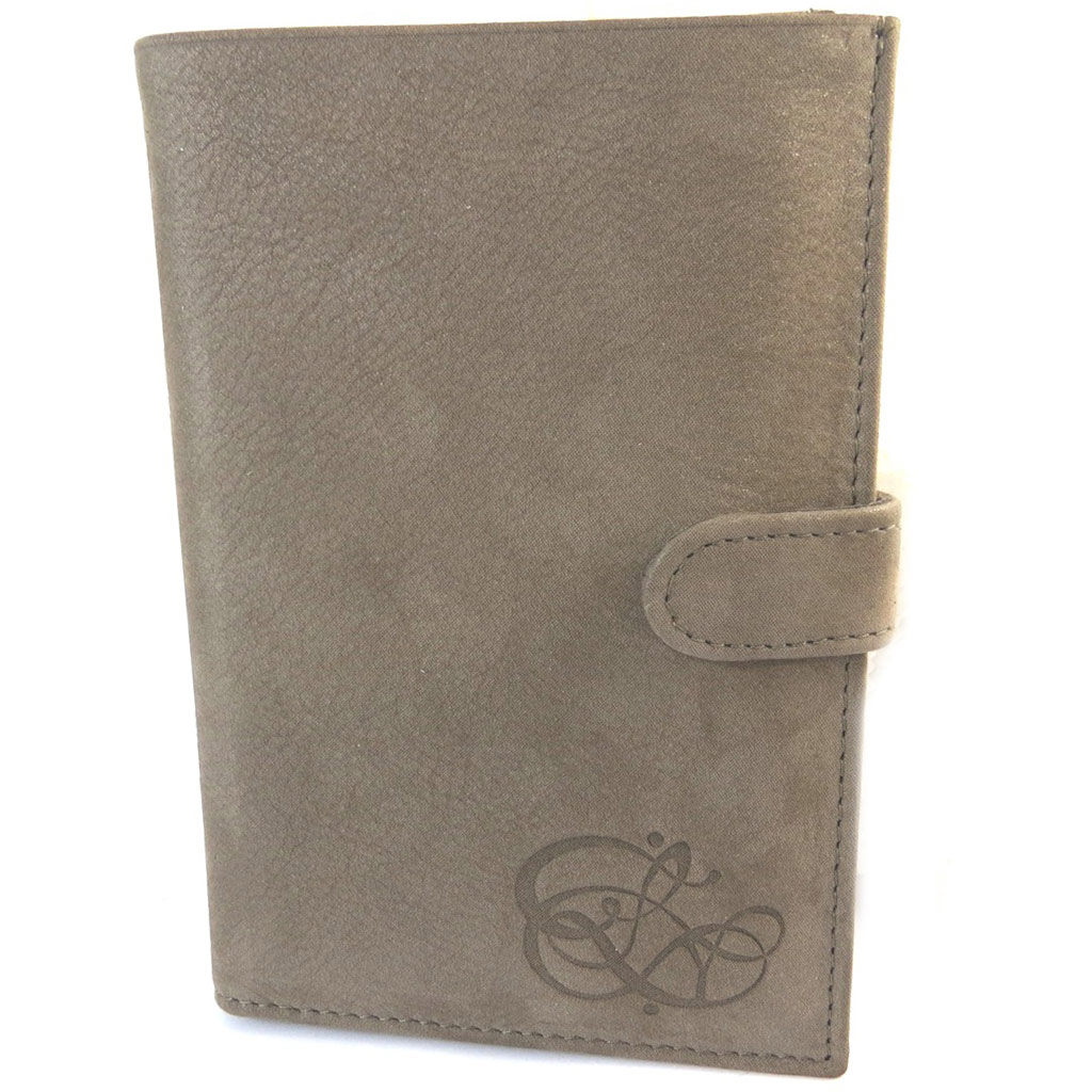 Portefeuille cuir pailleté \'Les Trésors De Lily\' taupe (3 volets) - 15x105x2 cm - [N9041]