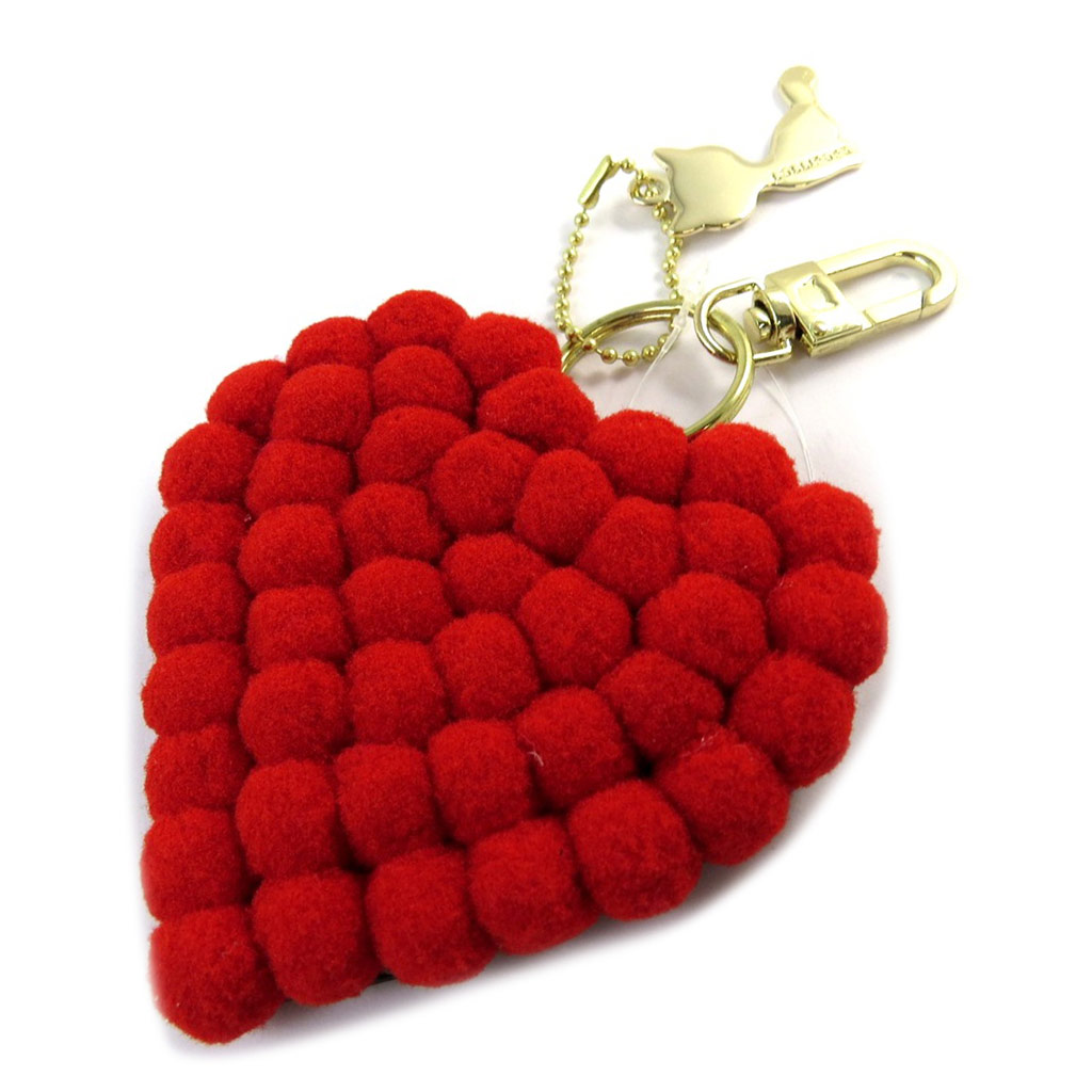 Porte-clés miroir \'Lollipops\' rouge (love) - 20x12x25 cm - [N9092]