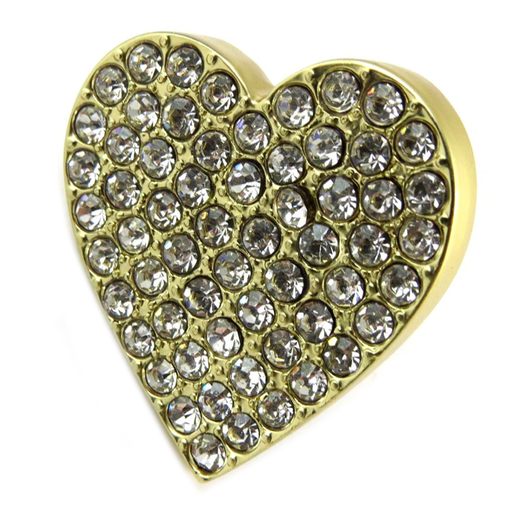 Bague Créateur \'Love\' blanc doré - [N9262]