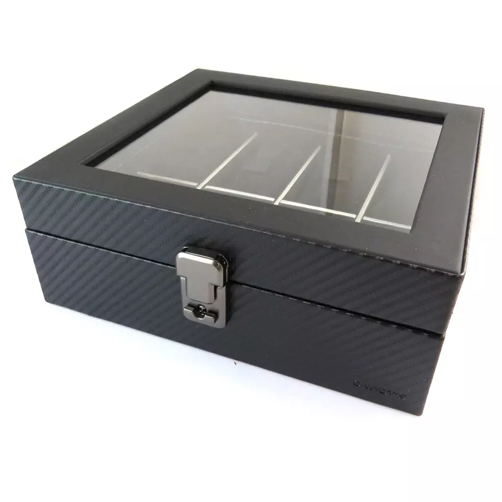 les trésors de lily Coffret à montres 'Graphite Design' noir (8 montres) 225x21x85 cm [N9382]