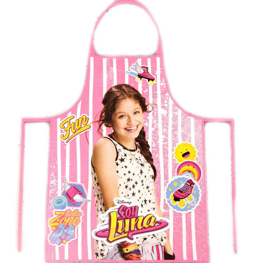 Tablier de cuisine enfant + toque \'Soy Luna\' rose  - [N9388]