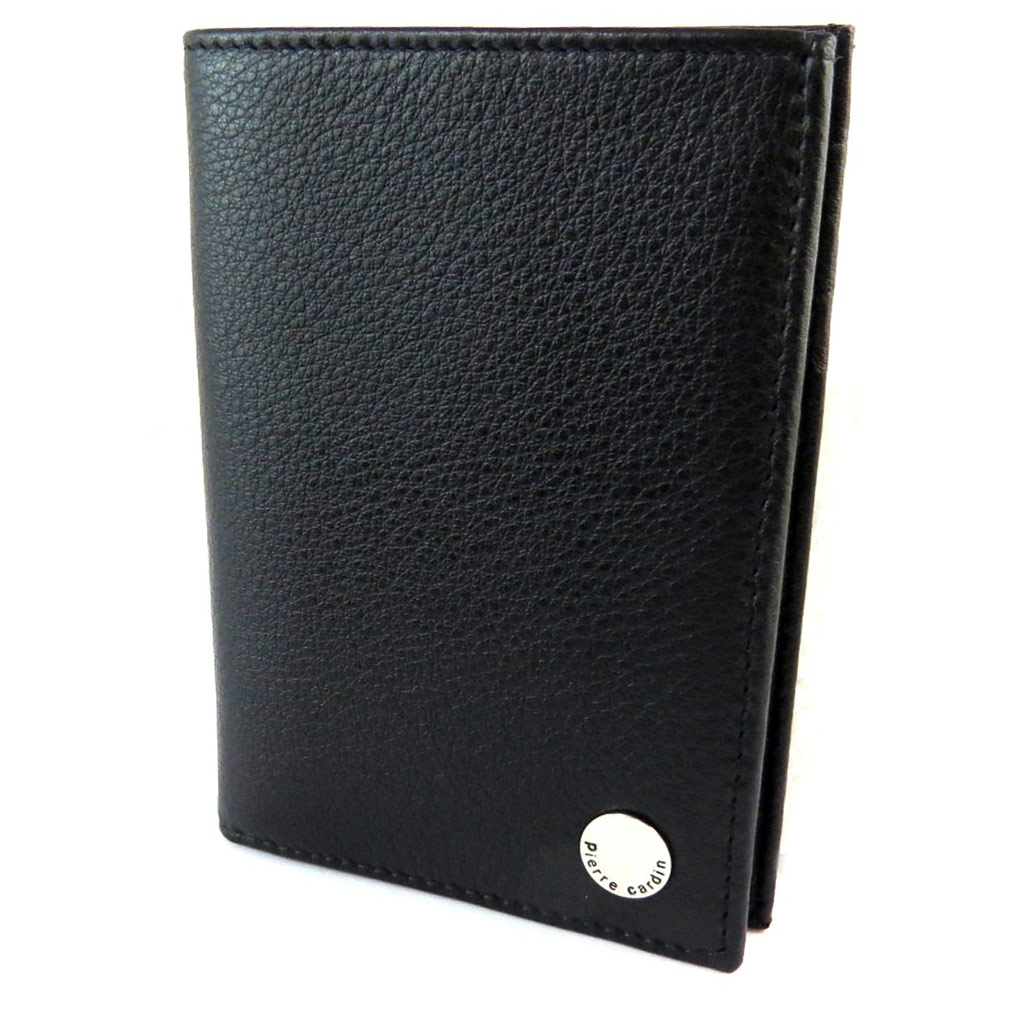 Porte-cartes cuir \'Pierre Cardin\' noir - 125x9x1 cm - [N9787]