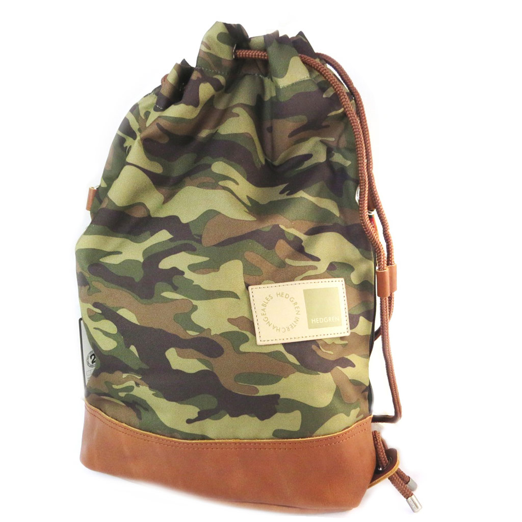 Sac polochon \'Hedgren\' kaki camouflage - 48x39x13 cm - [N9974]