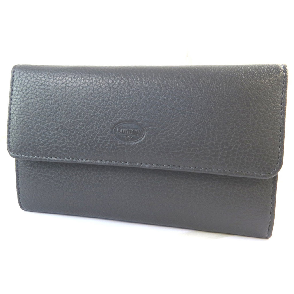 Compagnon cuir \'Les Grainés\' gris anthracite - 20x115x3 cm - [P0467]