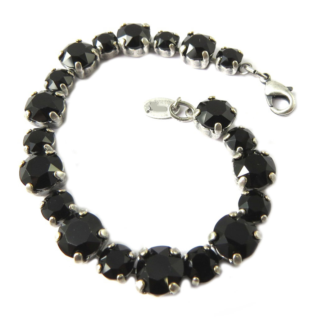 Bracelet artisanal \'Tsarine\' noir - [P0926]