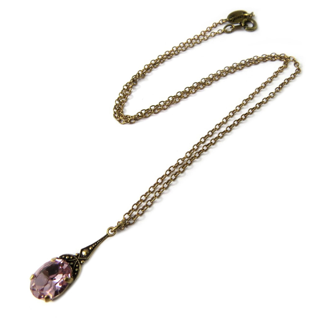 Collier artisanal \'Tsarine\' améthyste clair - [P0940]