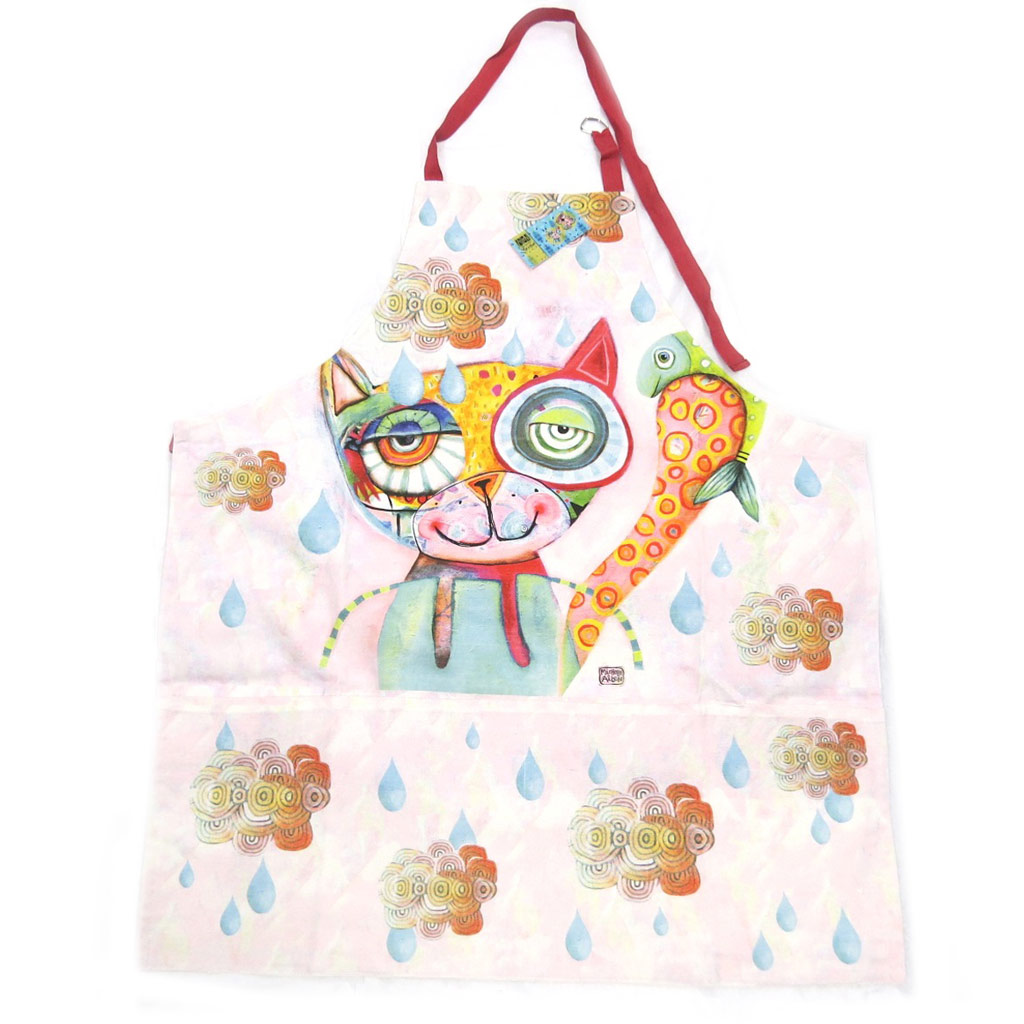 Tablier créateur \'Allen Designs\' chat - 78x68 cm - [P0988]