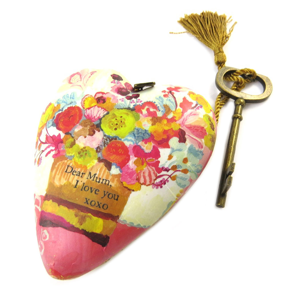 Objet de décoration \'Art Hearts\' multicolore (Dear Mum I Love You) - 10x85x35 cm - [P1142]