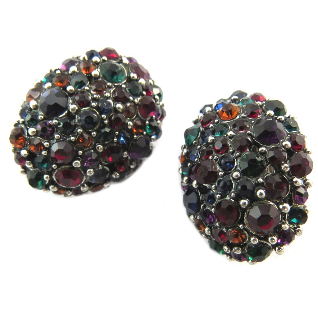 Clips Créateur \'Sissi\' multicolore argenté -  25x20 mm - [P4666]