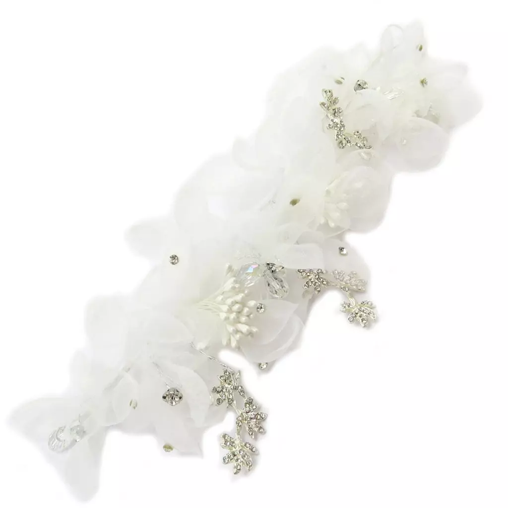 les trésors de lily Bijou cheveux Créateur 'Ophélia' ivoire 23x85 cm [P4774]
