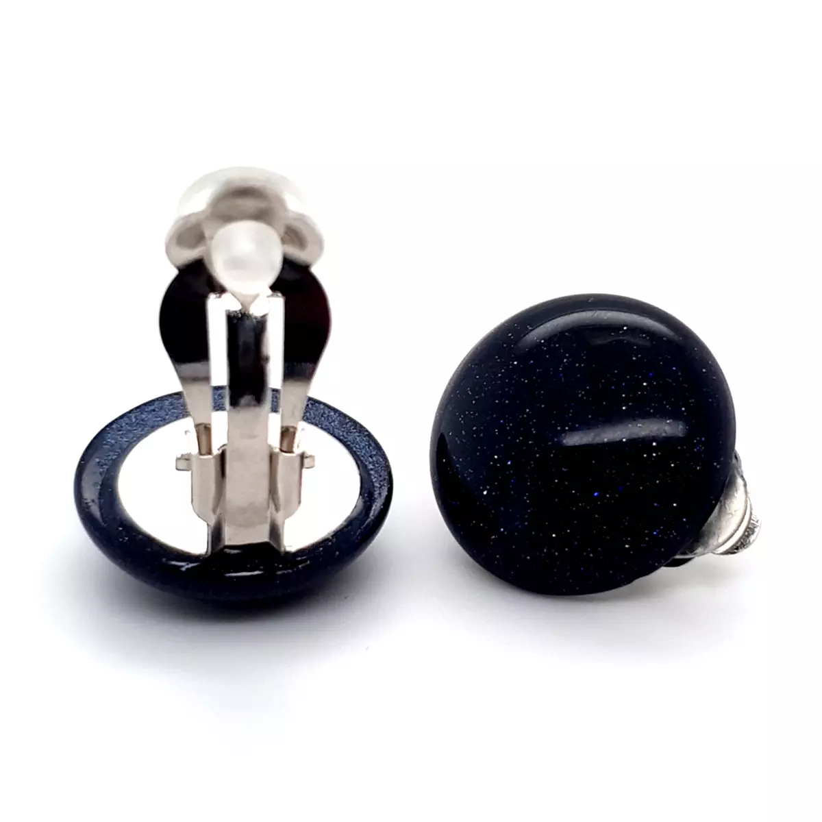 les trésors de lily Clips Créateur 'Mineralia' noir pailletté 20 mm [P5618]