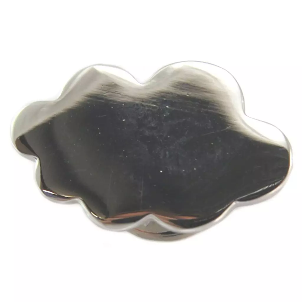 les trésors de lily Broche pin's artisanal 'Nuage' argenté 20x13 mm [P5893]